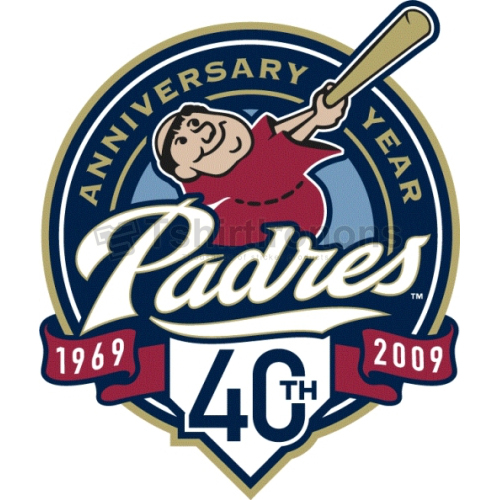 San Diego Padres T-shirts Iron On Transfers N1857 - Click Image to Close